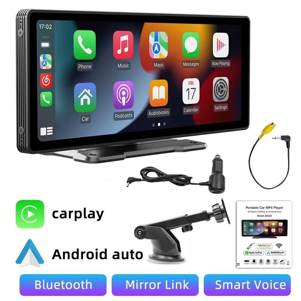Control,AUX Link, Portable & Radio Android Cable Vehicles Car 10.26" Stereo Car Wireless Bluetooth5.0, Voice Navigation, Apple Touchscreen, CarPlay Maps Mirror Auto,