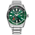 Steel Men's Eco-Drive Stainless Mouse Disney Citizen Watch AW1595-78W - Mickey Golfing