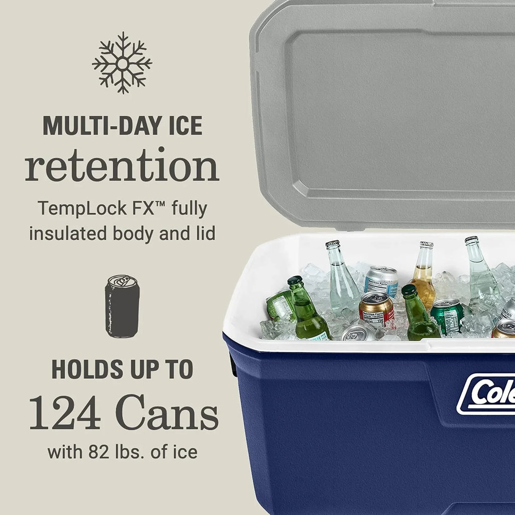 Days, Beach, Hard to up More Sports, for YANPO Outdoor 5 Leak-Proof Series Insulated Ice Camping, & Cooler Cooler with 316 Duty Keeps Heavy Handles, for Great Tailgating, Portable