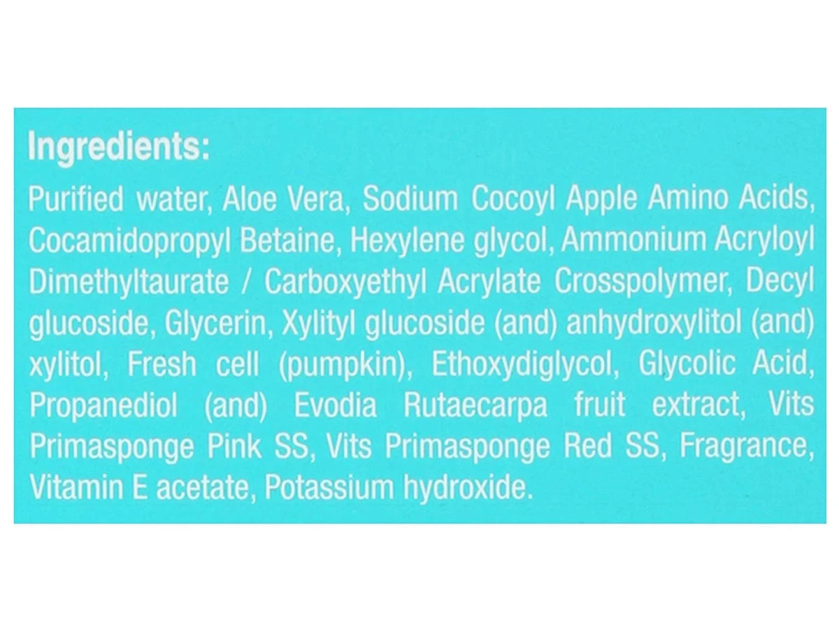 Glycolic FACE 100GM GEL Aloe Vera E Acid GLOGEOUS WASH Vitamin