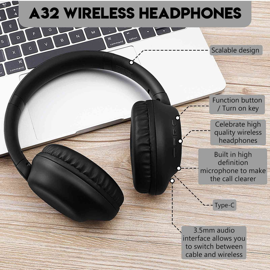 with Stereo UX991 Resolution Bluetooth HTC Over Mic Support Desire Wireless Superior phone Call Ear High Audio Deep Headphones 20+ for UrbanX Comfort The Bass Earphones