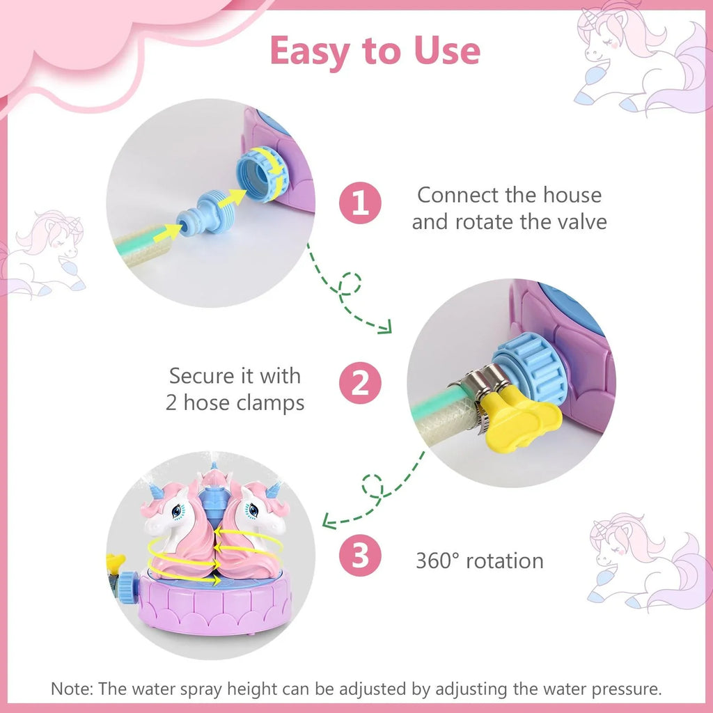 Sprinkler Play, Summer for for MoKo Garden Kids Lawn Water Activities Toys Unicorn Spray Outdoor