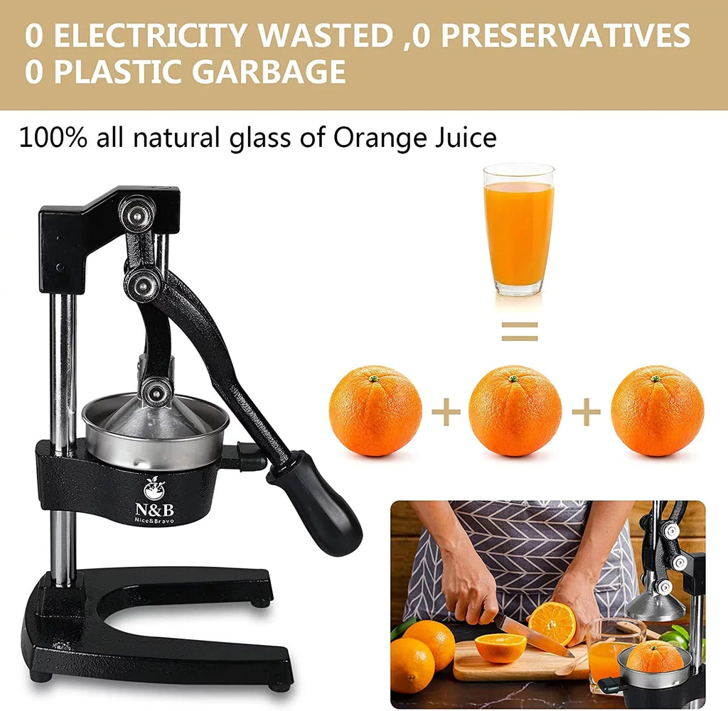 Professional Squeezer, Juicer, Grade Orange Citrus Hand Grey Manual Commercial Press