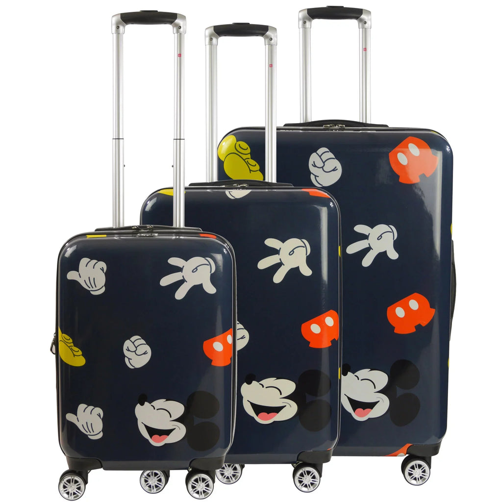 3 Disney Hardside Body Spinner set Mickey Ful Mouse luggage Icons pc