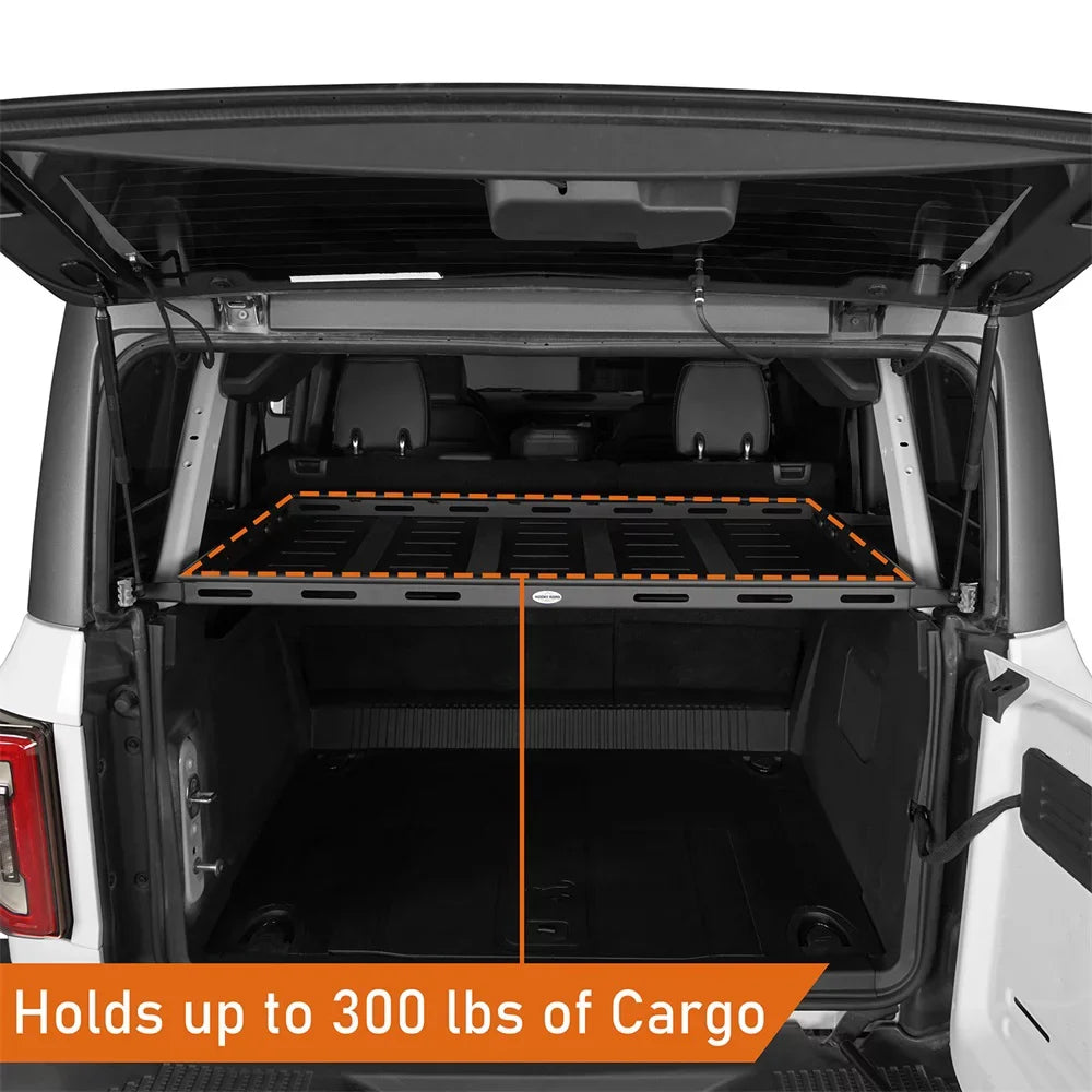 2021 Basket Hooke Ford Storage for Hardtops 4 Rear Bronco 2023 Door Road Rack 2022 Cargo
