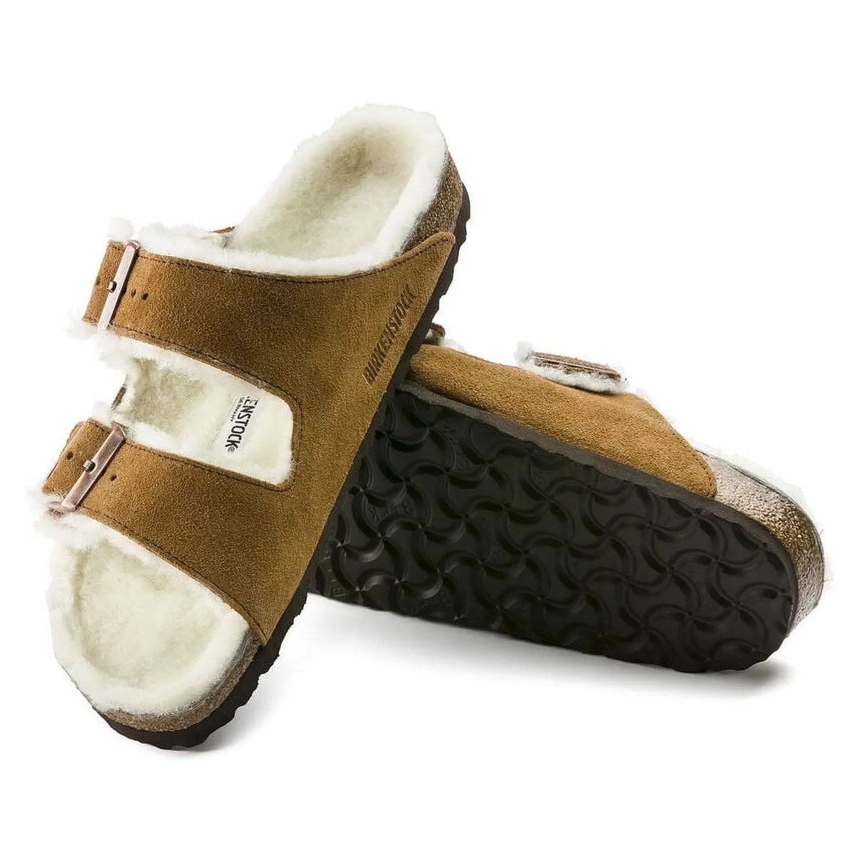 1001128 - Shearling Mink Arizona Unisex BIRKENSTOCK Suede/Natural Shearling