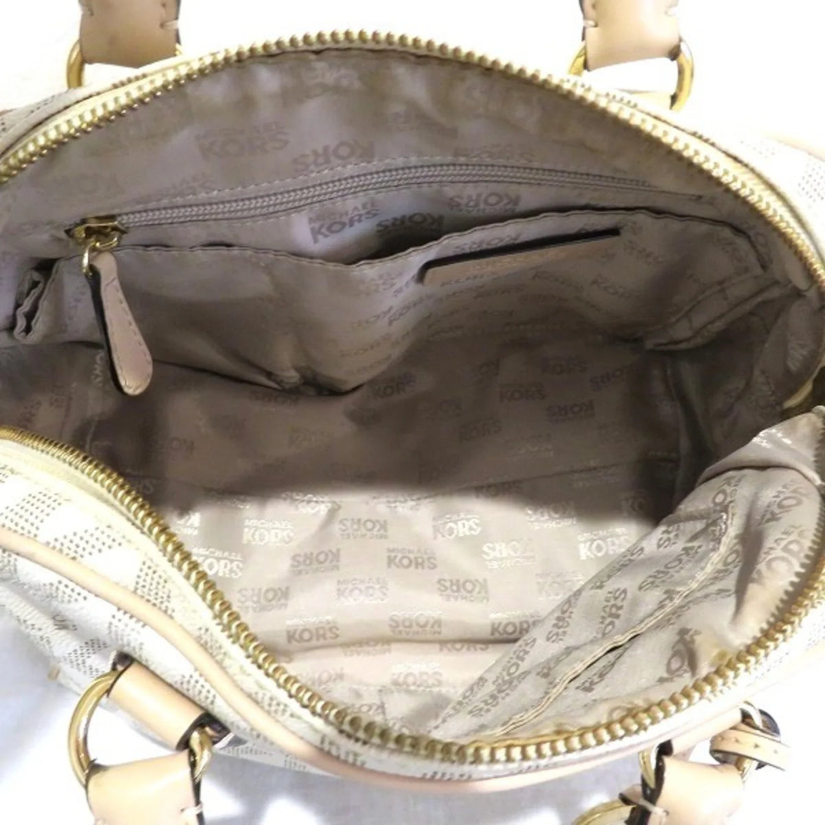 Signature Boston 2WAY Kors (Good) Bag Satchel MK Small Michael Shoulder Women Pre-Owned