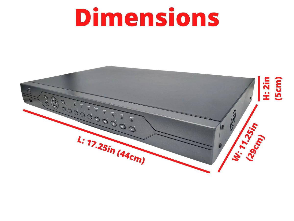 AHD 16TB 32 with CVI Evertech DVR Recorder and TVI Security Channel HDD Surveillance Analog 1080p