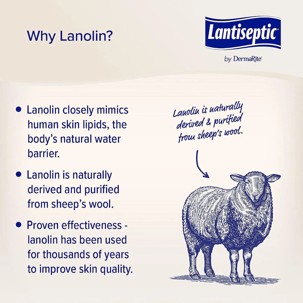oz. Skin Cream Scent LS0710 Lanolin 1 Protectant Jar 14 Ct Lantiseptic