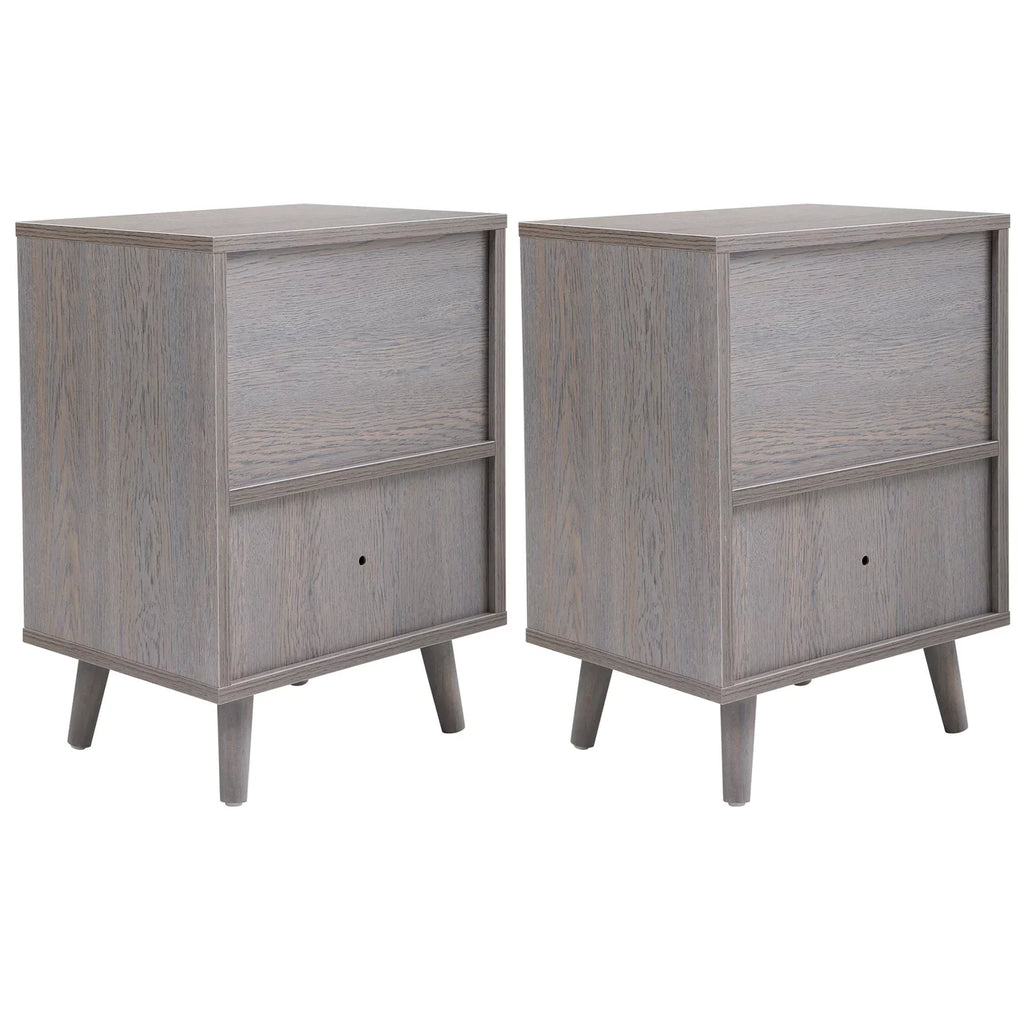 Of Low Of Tables 2 ,With Walmeck Bedroom Side Low Table Set Bedside Sofa 2 Bedside Bedside Cabinet Set Cabinet Room Room End Table Table Set And Compartment - Drawer With End With (2) Drawer 2 Low