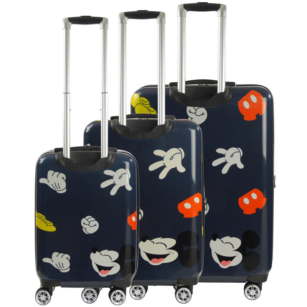 3 Disney Hardside Body Spinner set Mickey Ful Mouse luggage Icons pc