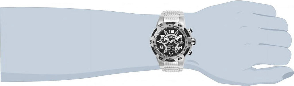 Men's Black Chronograph Watch Dial Speedway Fiber Invicta Carbon 25285