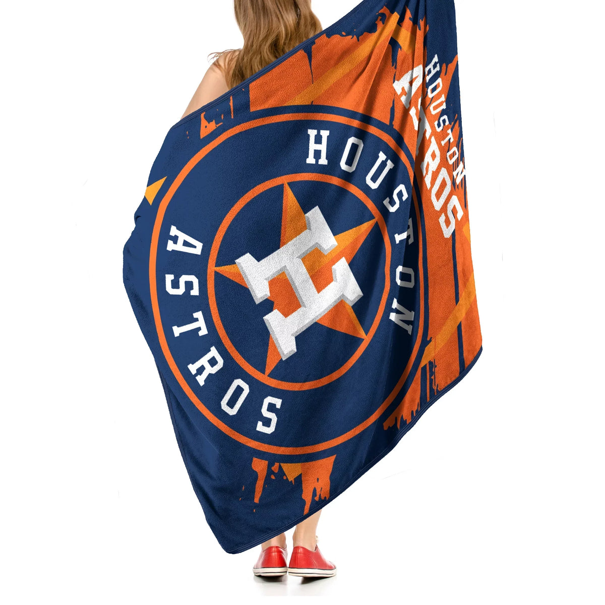 46" The 60" Raschel Dimensional Blanket x Micro Houston Throw Astros Plush Group Northwest