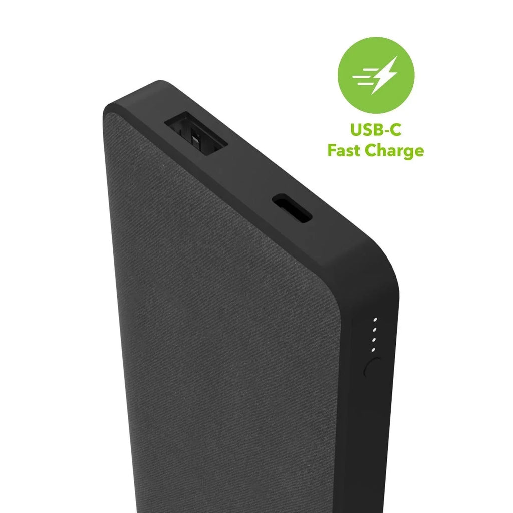 USB-A Cord (1) Port, with Power USB-C Battery, mAh (1) mophie Input/Output Power 10,000 USB-C 18W Bank and Travel-Friendly, Internal Includes - USB-A PD Fast to PD Large Charging Port Powerstation