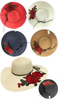 Flower Sun Color - Assorted Details, with Hat 24 Case of Womens