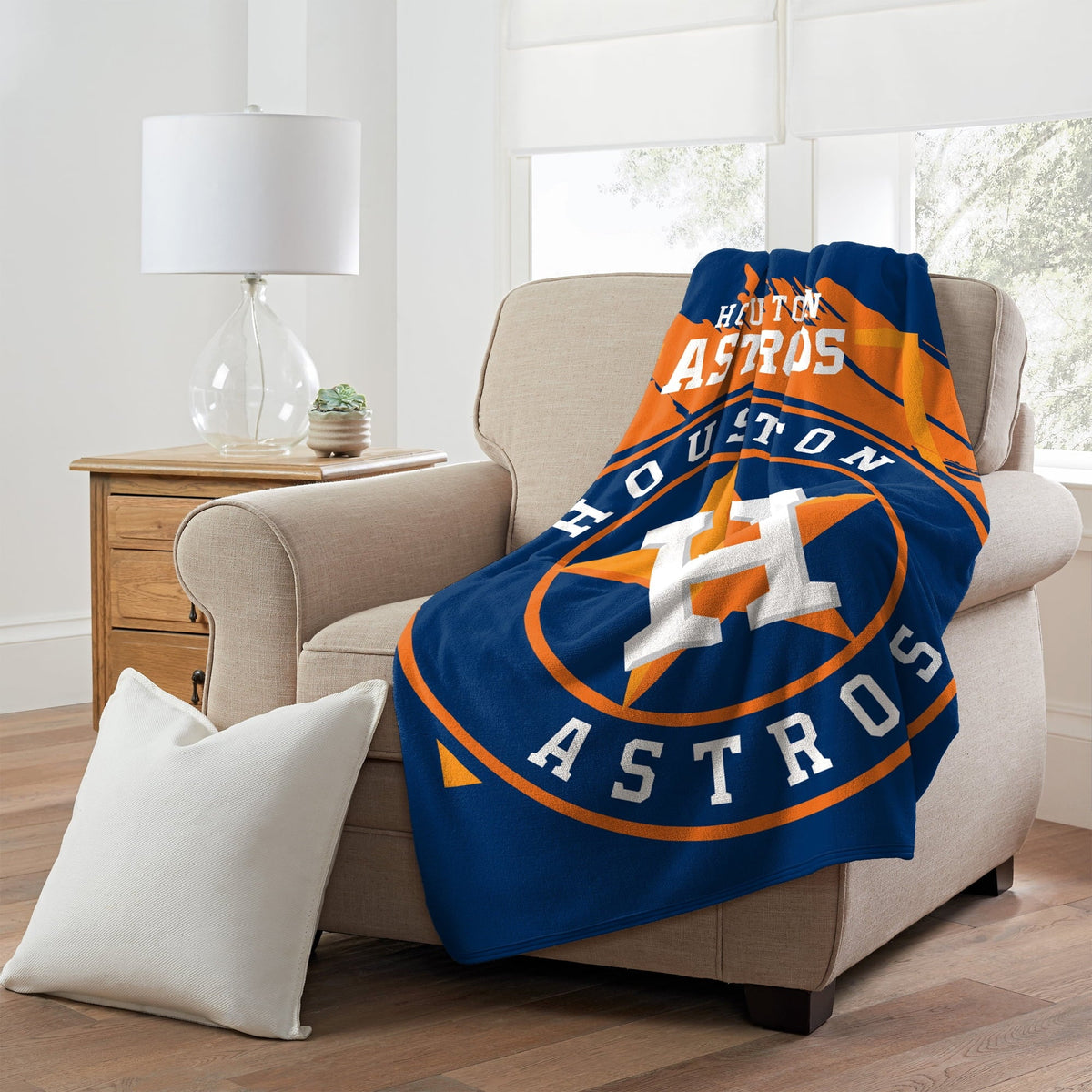 46" The 60" Raschel Dimensional Blanket x Micro Houston Throw Astros Plush Group Northwest