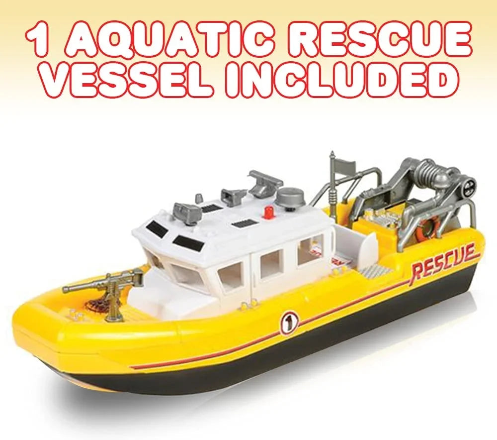 for Floating Boys Children Battery-Operated Water, Ship Aquatic for for Floats Toy Bathtub Birthday Rescue Great Toy ArtCreativity and Pool and Girls, Kids, Vessel, in Gift