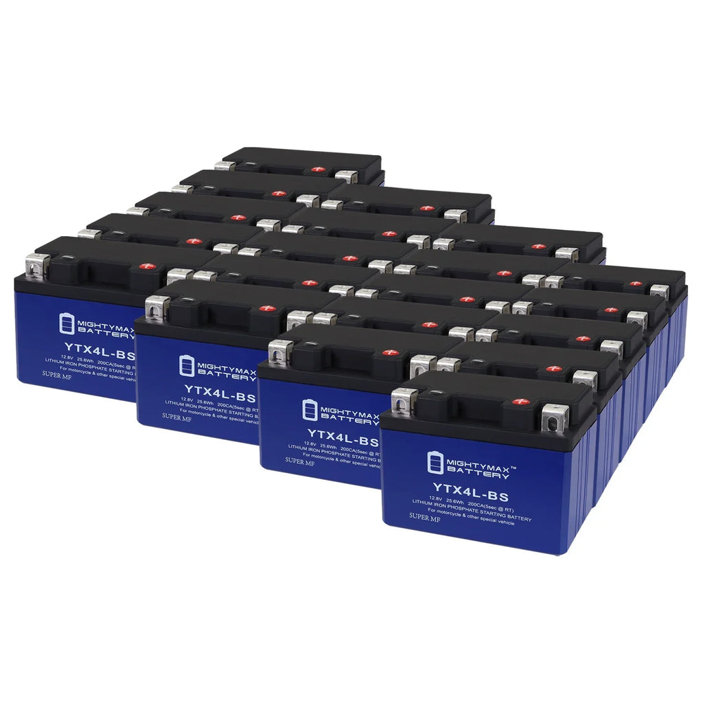 Battery Lithium Protek YTX4L-BS Replacement with YTX4L-BS - Compatible 20 Pack