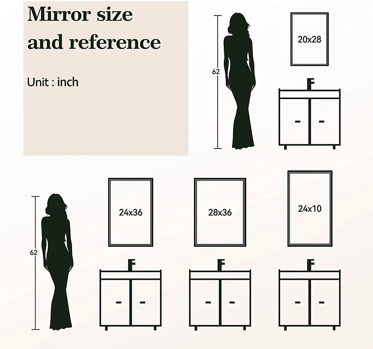 36x28 Wall-Mounted LED Mirror, Bathroom Touch with Backlit LED Mirror Bathroom Mirror, ANTEN Lights, Dimmable Inch Vanity Mirror Sensor, Bathroom Anti-Fog, Lighted 3000K-6000K,