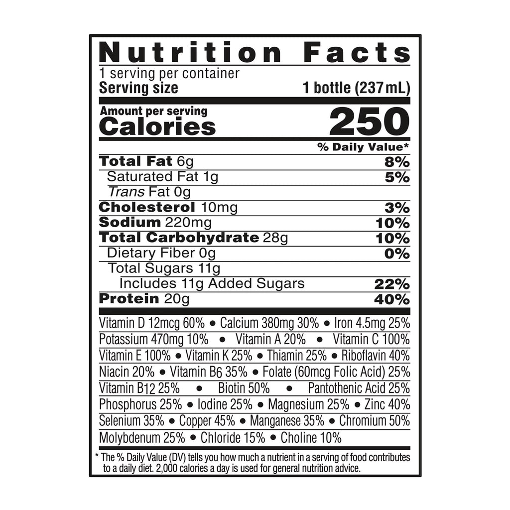 Count Rich Protein, - Protein Chocolate, (2 BOOST Packs) 20g 12 Nutritional Drink, 24 High