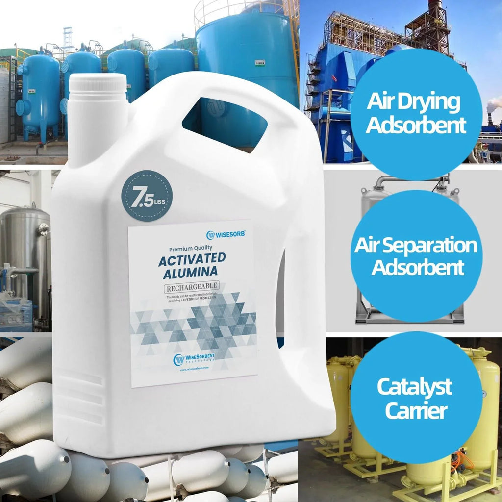 Activated 7.5LBS Reusable Dehumidifier Alumina, Wisesorb Alumina Desiccant, Desiccant