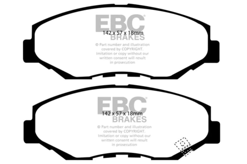 select: ILX 2012-2021 Ultimax2 HONDA Hybrid Brake Front Fits Acura Pads HONDA CIVIC, EBC 13-15 1.5 CR-V 2012-2016