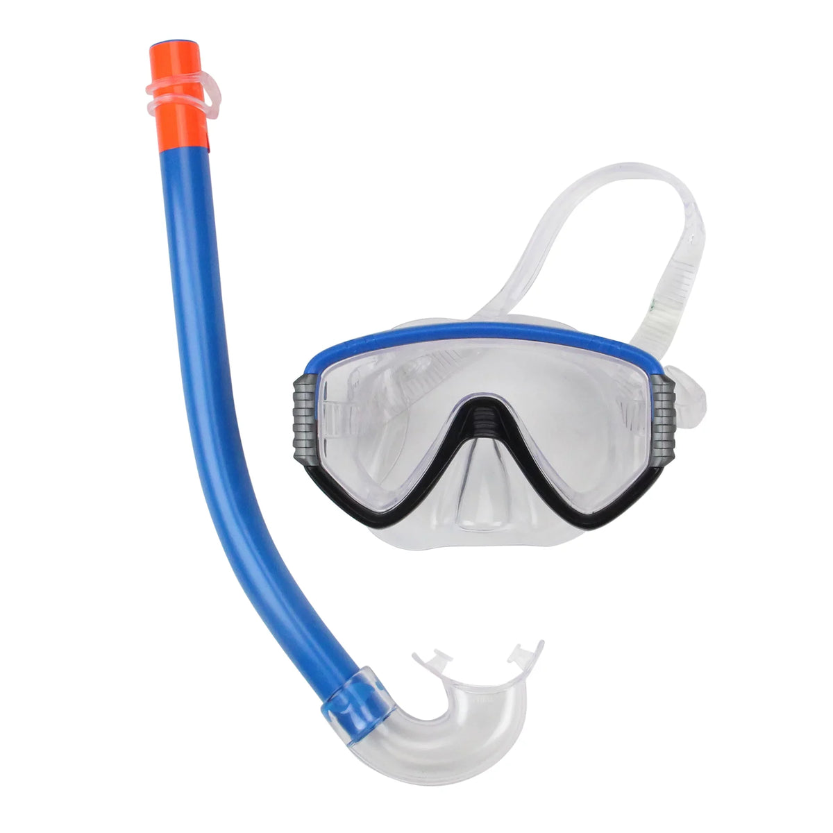 Master Snorkel Monaco Small/Medium and Junior Sport Set 2pc Swim Pool Mask - - Blue