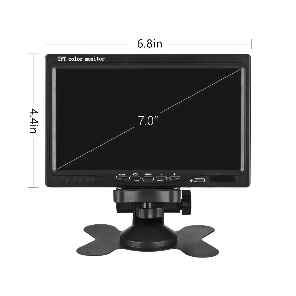Monitor 7 Rear Car Car Monitor Display Vehicle Parking Visualizer Night Navigation Camera Function Car Assist Monitor Truck Willstar Rear Front Engineering Vision Lcd Inch Wireless Truck
