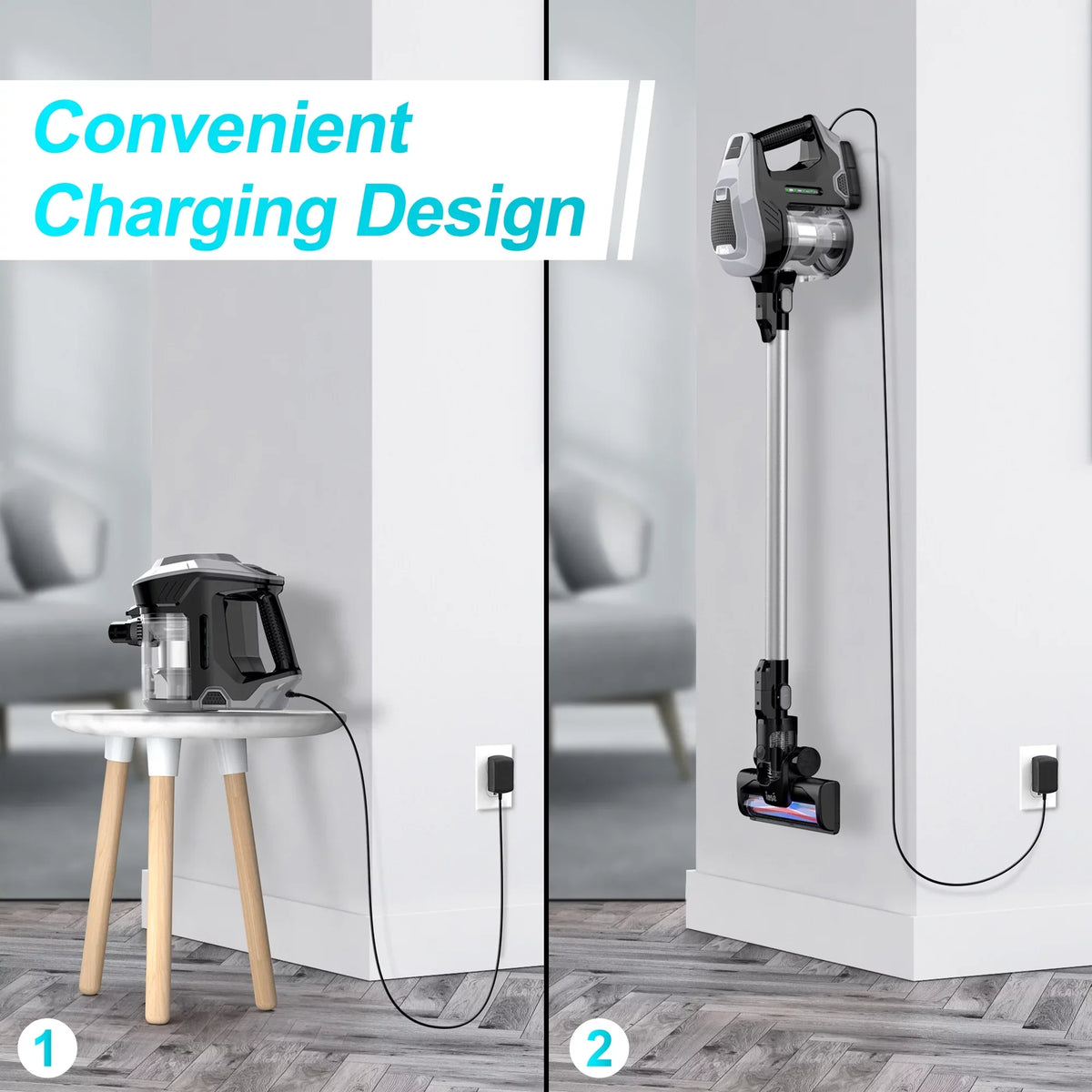 Suction INSE Vacuum Cleaner, Pet 1 Vacuum 15Kpa Runtime, Powerful Handheld 180W Stick for Hair 3 Cleaner, in Carpet Thin 40min Cleaner Floor Hard to Up Cordless Vacuum