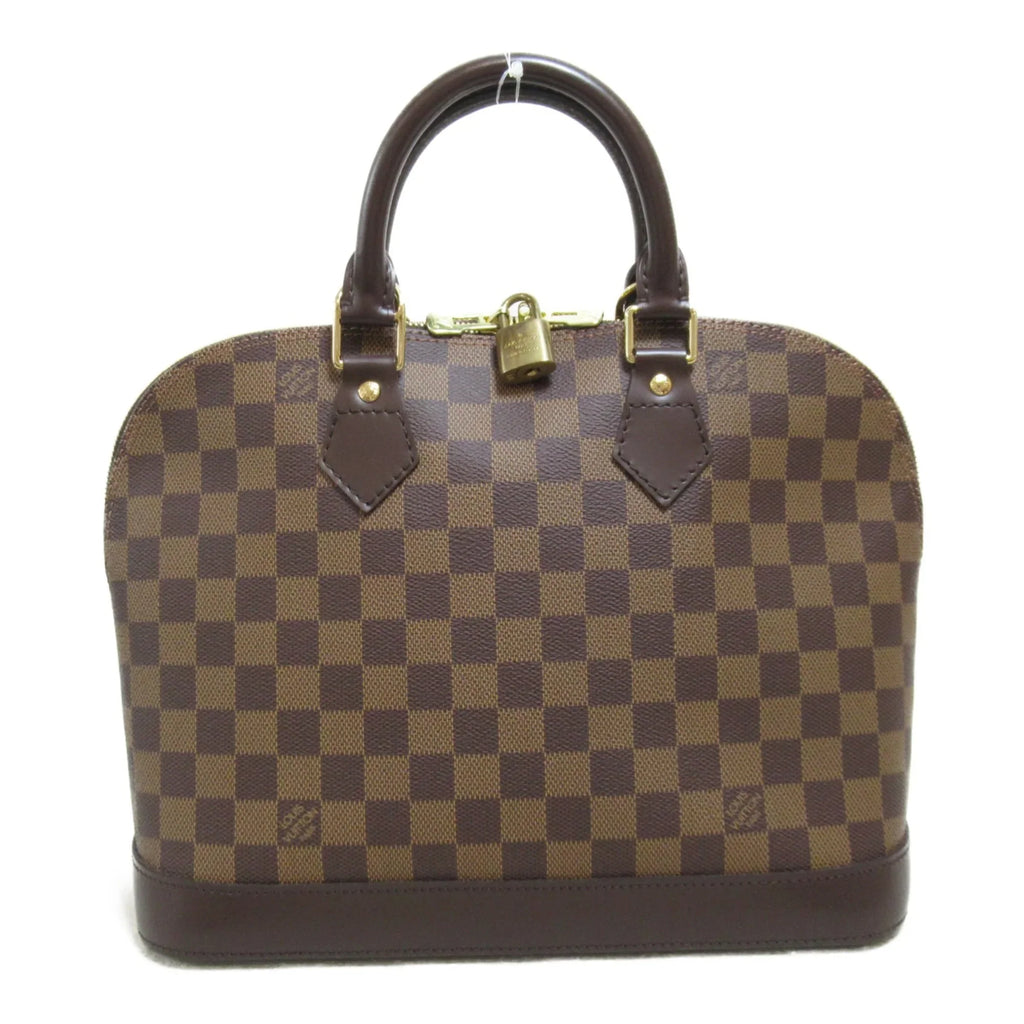 N51131 Pre-Owned LOUIS canvas VUITTON PVC Brown (Good) Ebene Damier coated Alma handbag