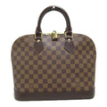 N51131 Pre-Owned LOUIS canvas VUITTON PVC Brown (Good) Ebene Damier coated Alma handbag