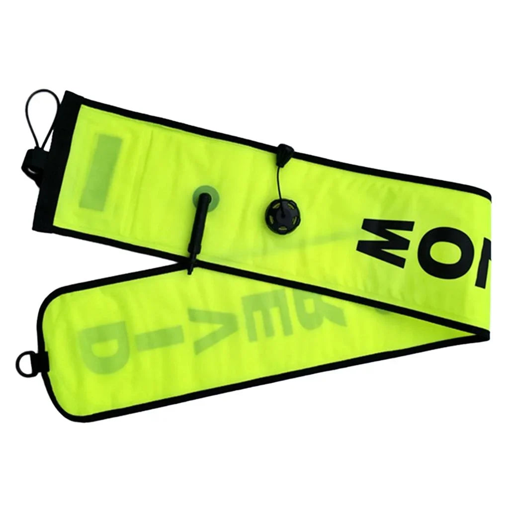 Surface Safety Signal High Scuba Marker with Hose - Standard & for Tube Compact Inflator Snorkeling 4' Sausage Visible BC Diving Divers Pro