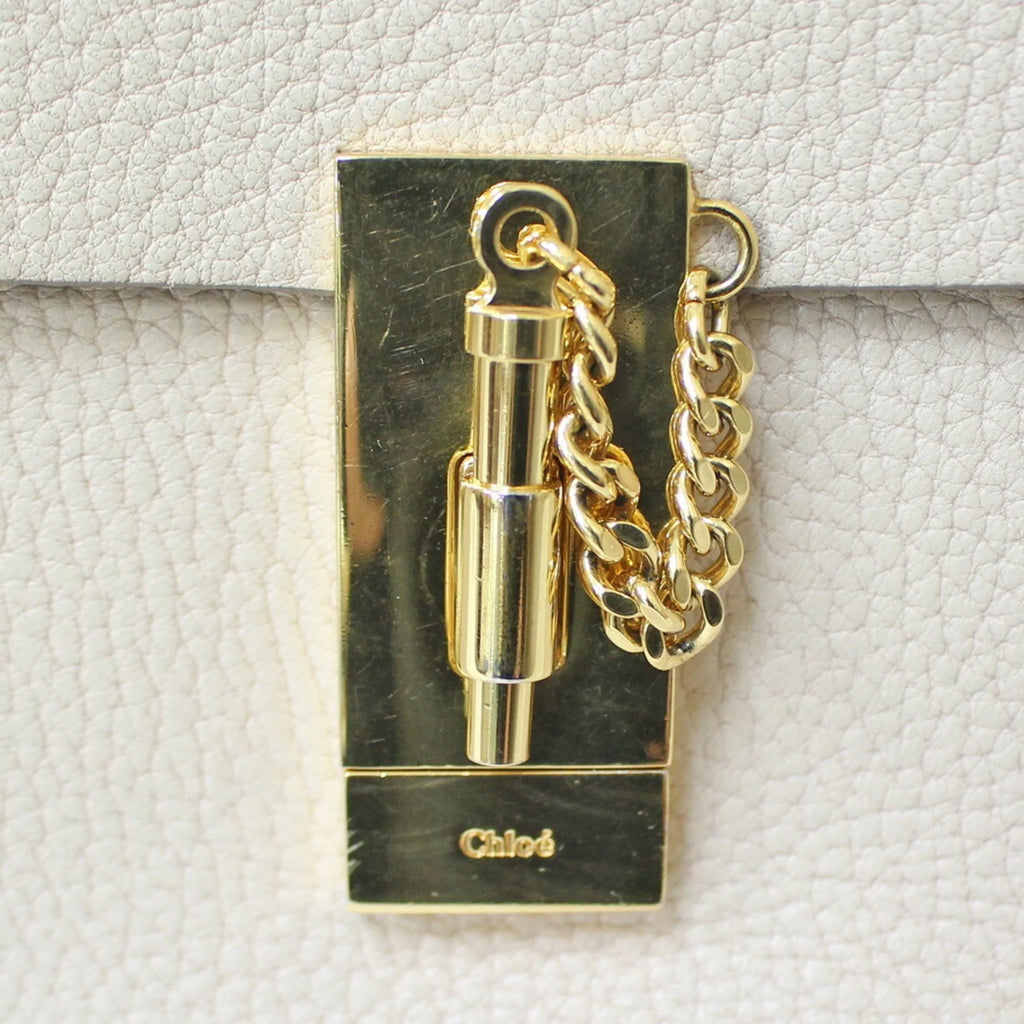 Shoulder Beige Chloe Chain Leather BRB01000000002558 (Fair) Ladies Bag Chloé Pre-Owned
