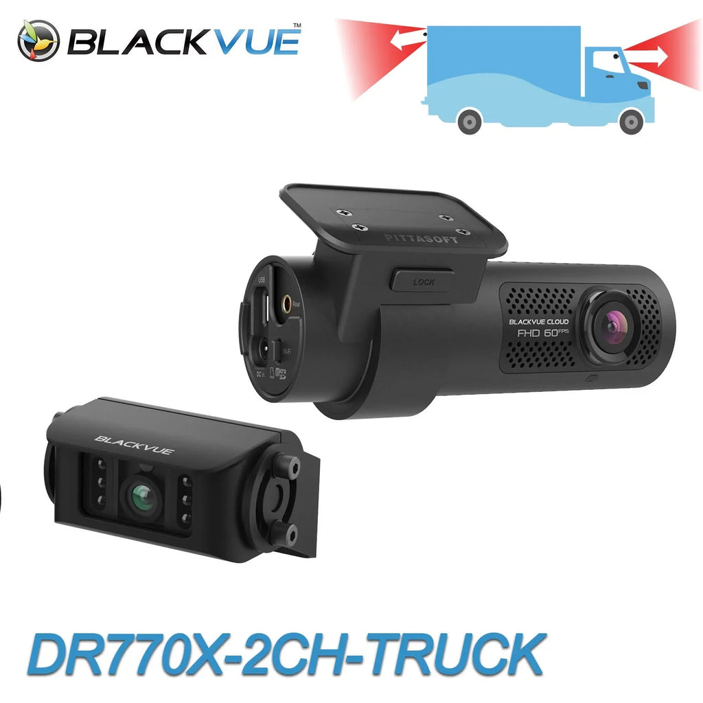 1080p Waterproof + GPS Front Cam | Dash With BlackVue & DR770X-2CH-TRUCK 64GB WiFi Cloud-Ready Card Exterior 60FPS