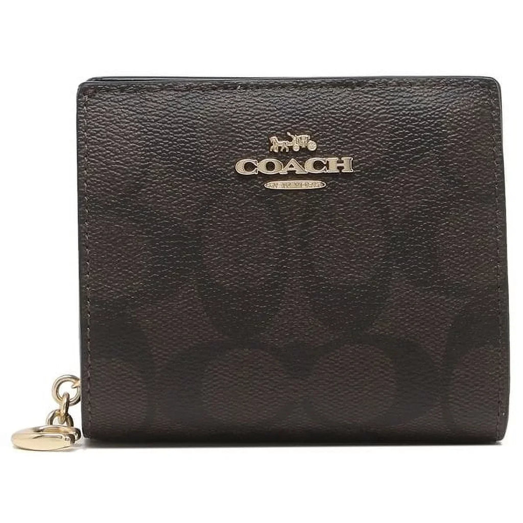 Black) (Brown Snap In Canvas / Women's Signature Coach Wallet