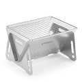 Steel Portable Cooking Burning Stove Stainless Grill Outdoor Plate Stove Wood Camping with Folding Backpacking