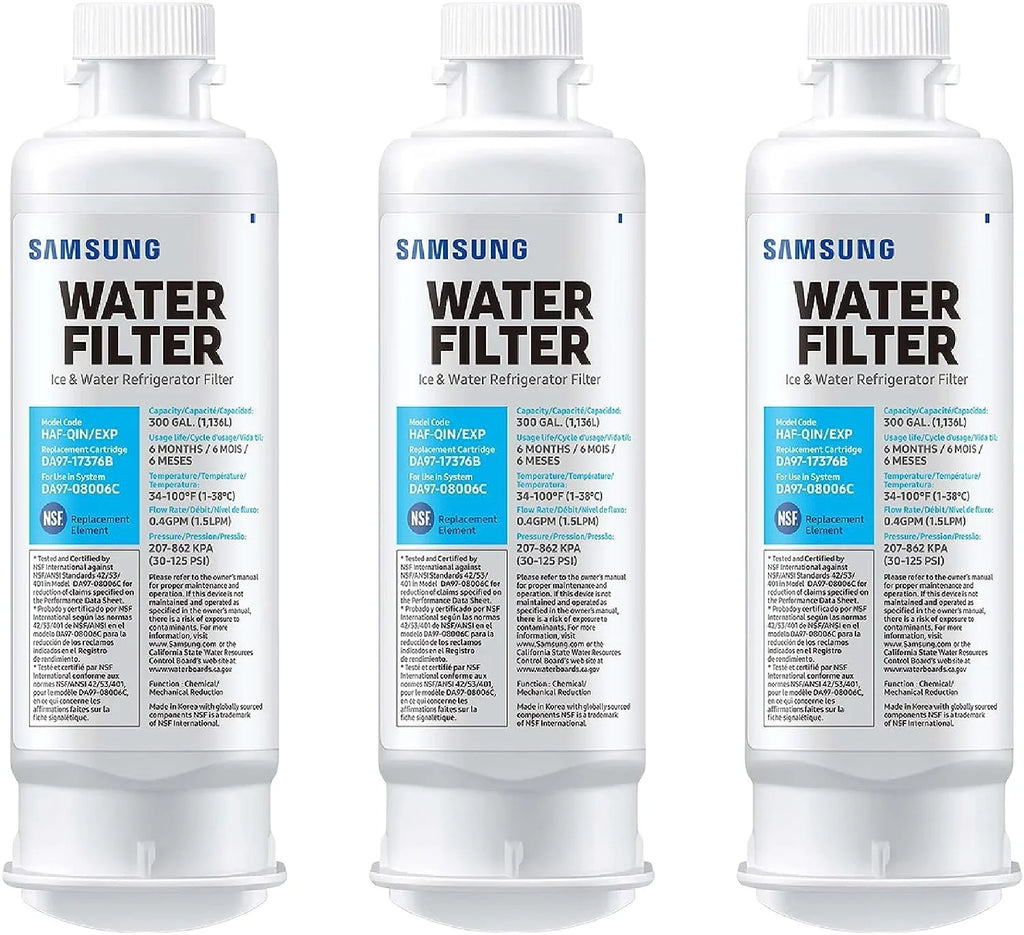 Water For Filter DA97-17376B, Refrigerator HAF-QIN/EXP, DA97-08006C, 3 Replacement Pack HAF-QIN