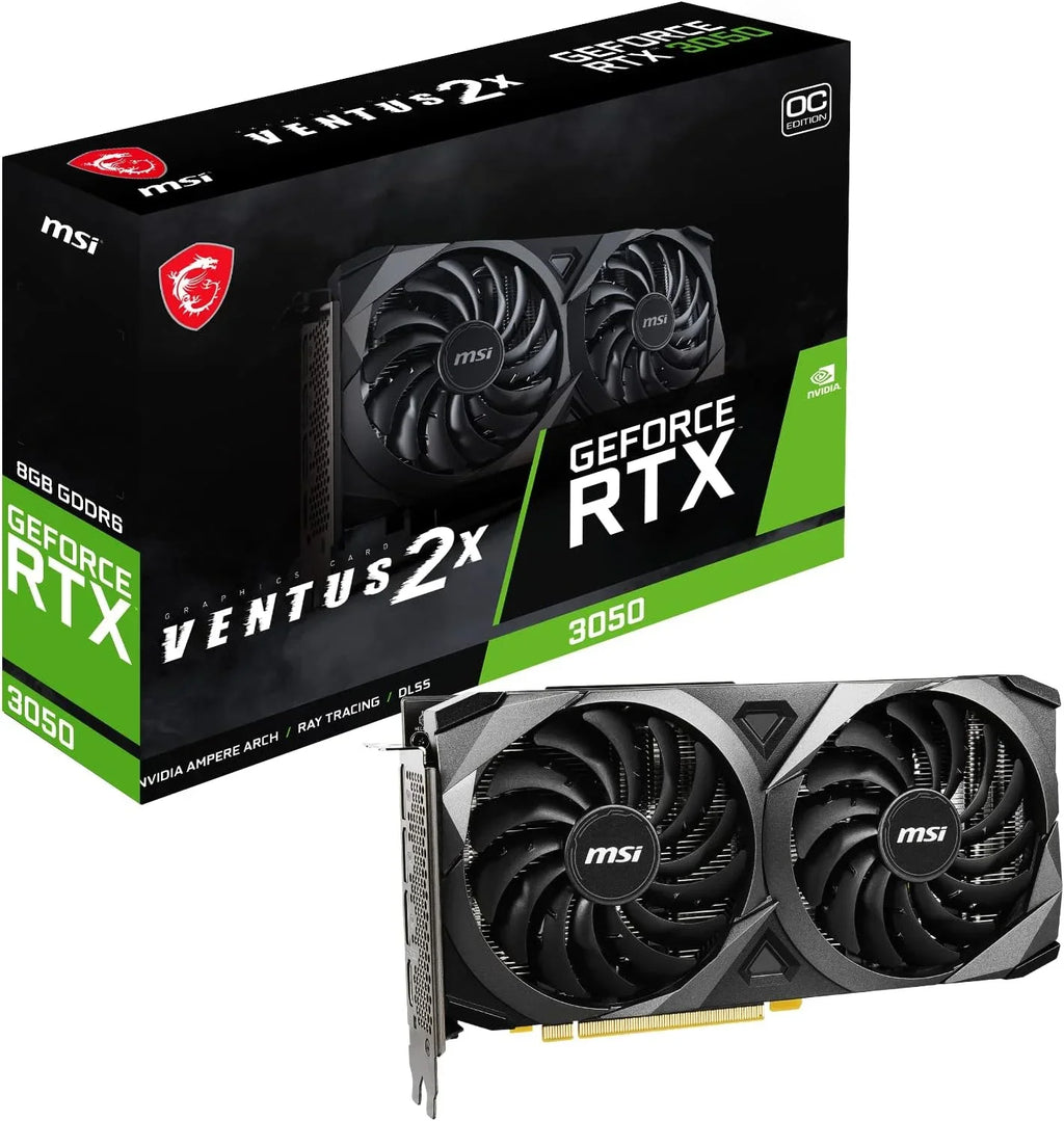 Ventus 3050 Ventus 8G 4.0 PCI GDDR6 (Factory 2X OC 8GB MSI Express Refurbished) RTX Video 3050 Card RTX GeForce