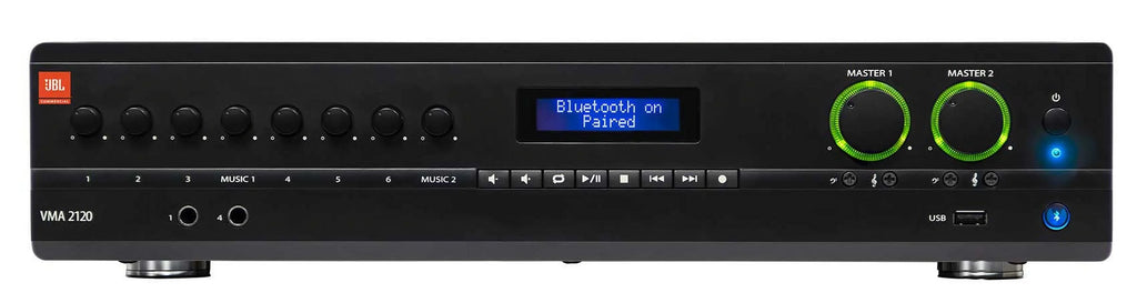 JBL Black Speakers Ceiling VMA2120 in 2-Ch 70V Wall+(4) Commercial Amplifier+(2)