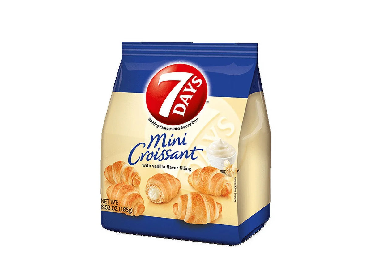 7Days 8) Mini 6.53 oz of Bag (Pack Vanilla, Croissants,