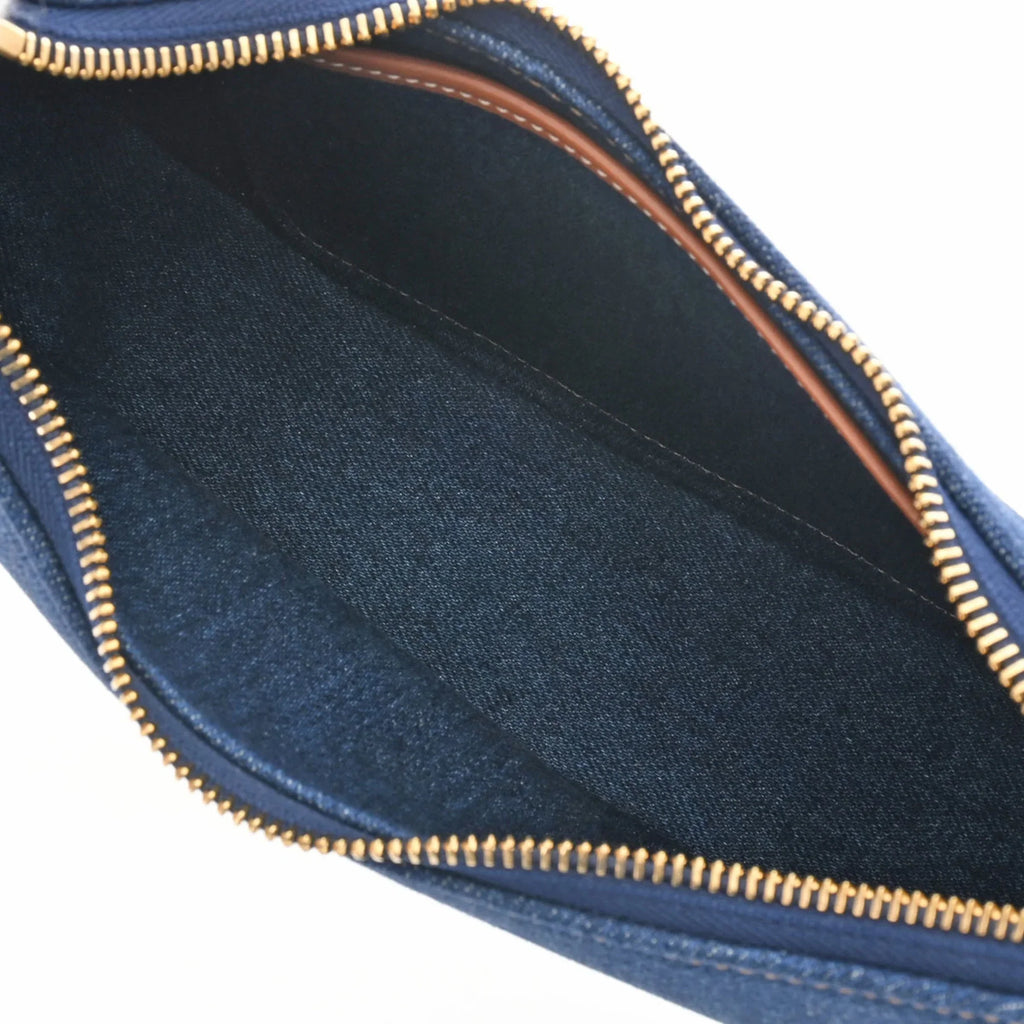 Pre-Owned (Like New) Ava Handbag 193952DKA Leather CELINE Women's Blue Denim