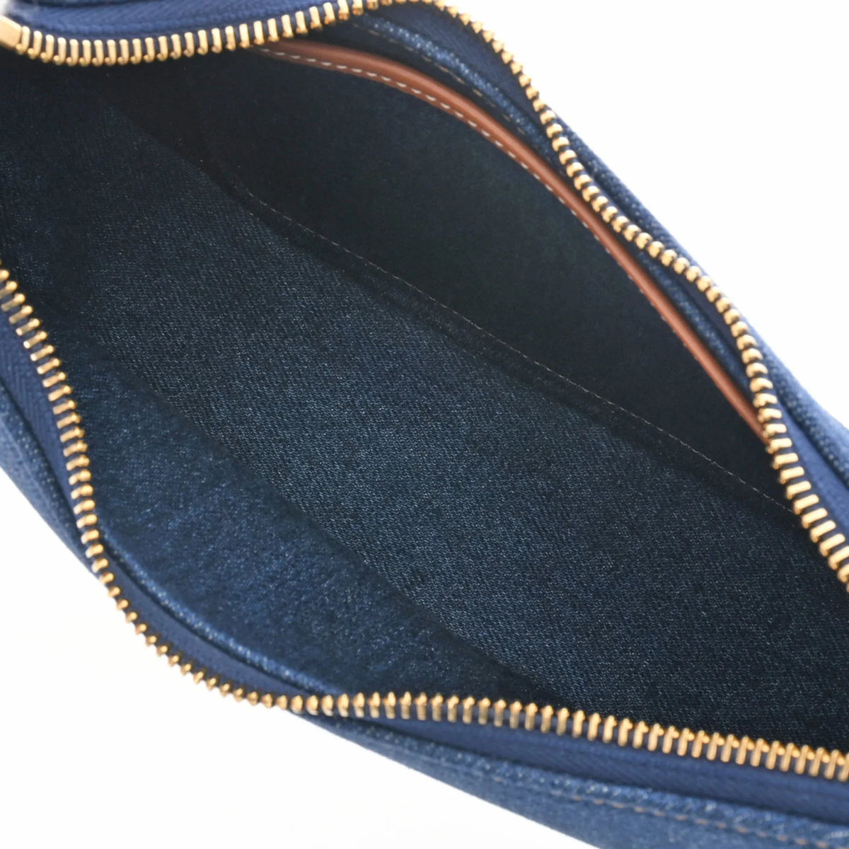 Pre-Owned (Like New) Ava Handbag 193952DKA Leather CELINE Women's Blue Denim