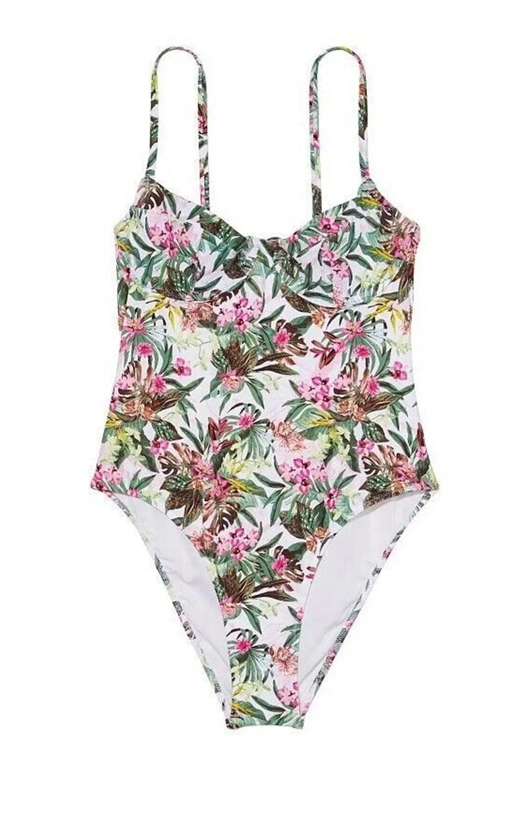 Essential Tropical Victoria's Wicked Piece Small Secret NWT Palm Swimsuit Size One