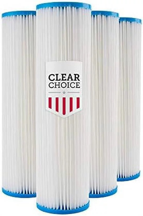 Replacement Choice System Water X Micron Sediment 10 Filter Filter Clear RO 4-Pk Inch Cartridge 2." 20 Water 10 SPC-25-1020, X