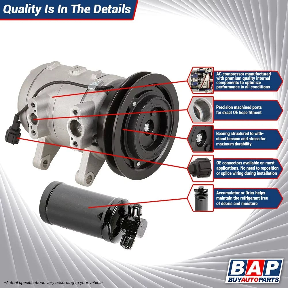 w/ - A/C Drier AC Compressor 1993 Buyautoparts Ford Ranger For 1992