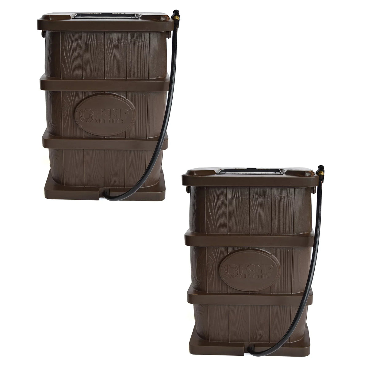 Pack) Grain Wood Barrel, Outdoor Brown (2 Gal Water Catcher 45 Rain FCMP