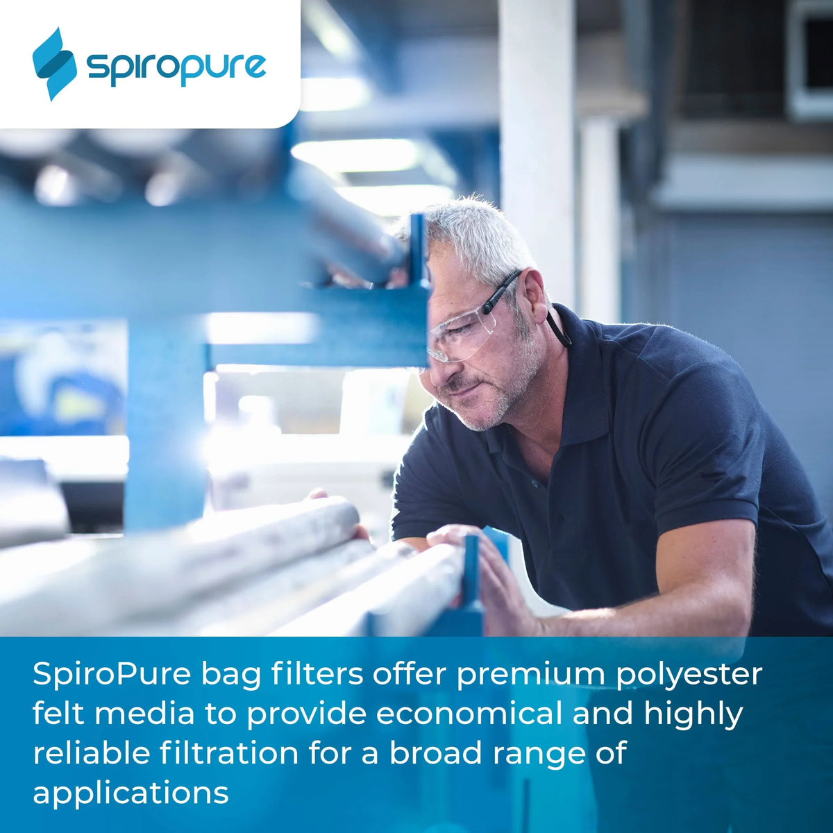 Micron Liquid 200 #1 of 40) (7" Bag 17") Filter Polyester x SpiroPure Felt SP-BE-1-200 (Case