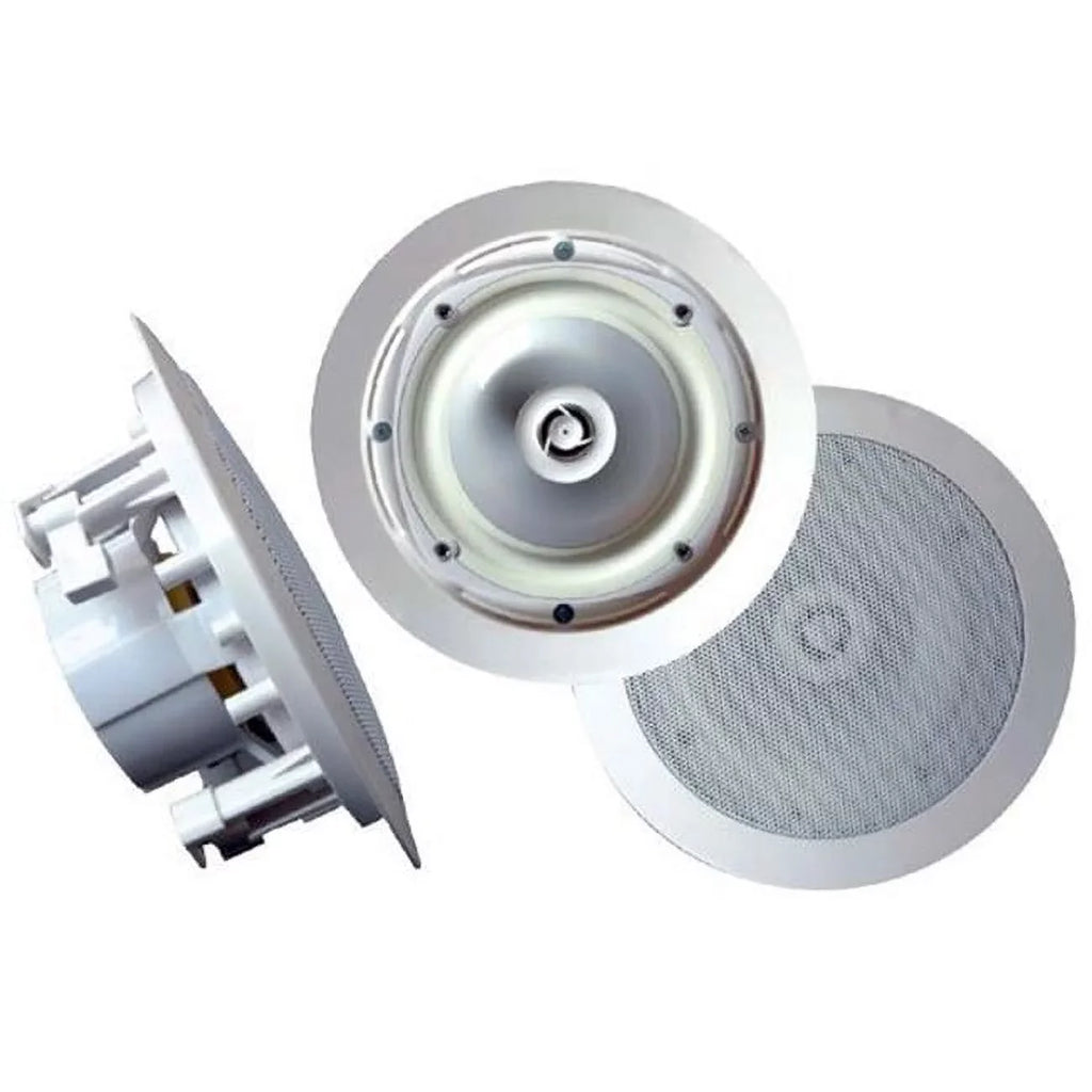Pyle 8 Indoor/Outdoor Ceiling Inch White, Wall Pair In Way 400 2 2 Watt Speaker,