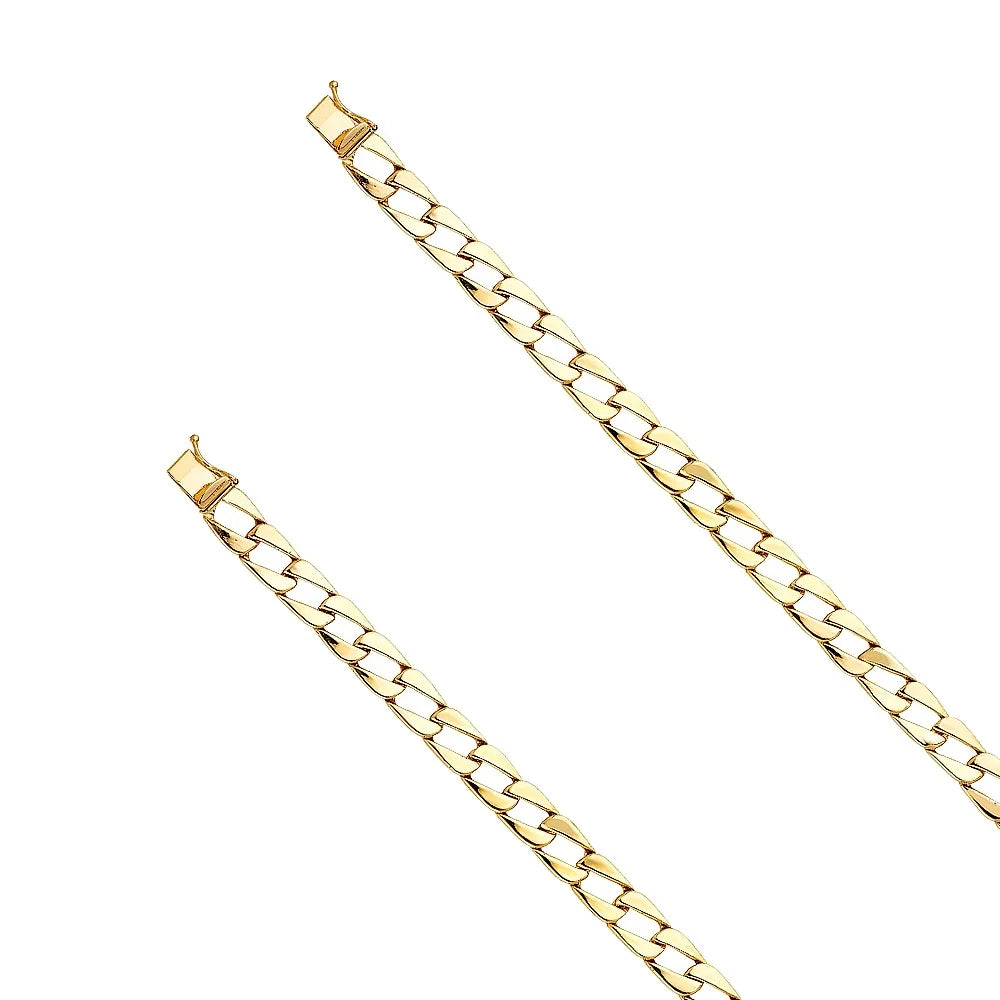 Yellow Gold | Chain - Link | | Cuban for Men’s Bracelets Gift 14KY 8" Weight Jewelry 14k and Men 15.5 Elegant Women Gold for Bracelet