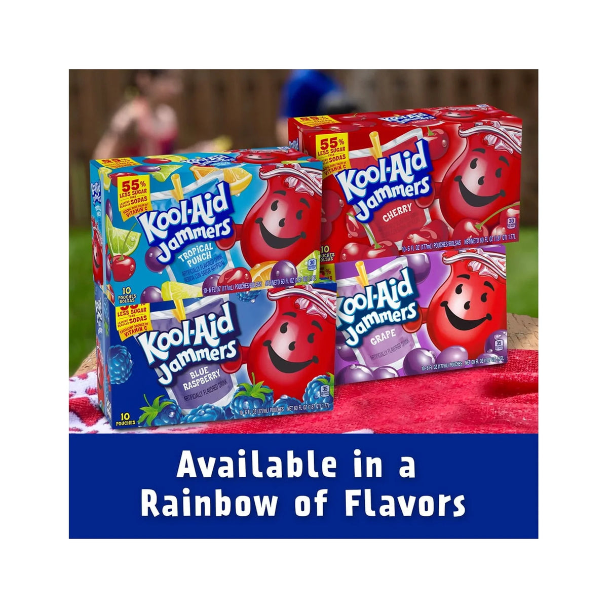 Jammers Blue Drink, Kool-Aid of Raspberry (Pack 6) Fruit